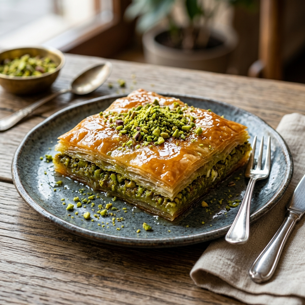 Fıstıklı Tatlı Börek